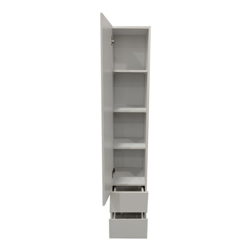Lostro pakoworld column cabinet with mirror in white 29.5x30x164.5cm