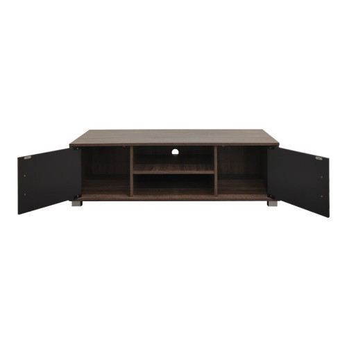 Serank pakoworld TV cabinet in oak-anthracite shade 120x40x40cm