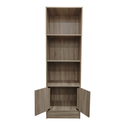 Tekaro I pakoworld bookcase in sonoma shade 57x33x180cm
