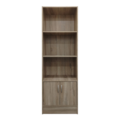 Tekaro I pakoworld bookcase in sonoma shade 57x33x180cm