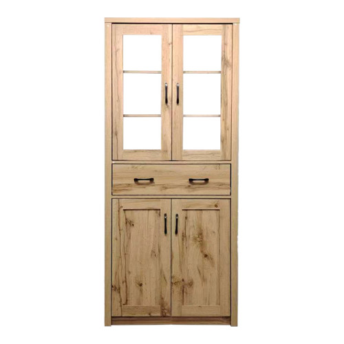 Nisso pakoworld display case-wardrobe in oak color 80x40x183.5cm Nisso pakoworld display case-wardrobe in oak color 80x40x183.5cm