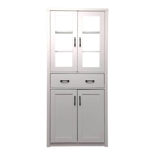 Nisso pakoworld display case-wardrobe in white color 80x40x183.5cm Nisso pakoworld display case-wardrobe in white color 80x40x183.5cm