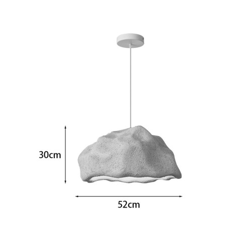 Ceiling lamp Gkery pakoworld E27 white ps D52x30cm