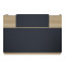 Reception Lotus pakoworld in oak -  dark grey color 200x70x110cm