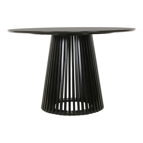 Dining table Domonic pakoworld mdf in black color D120x75cm