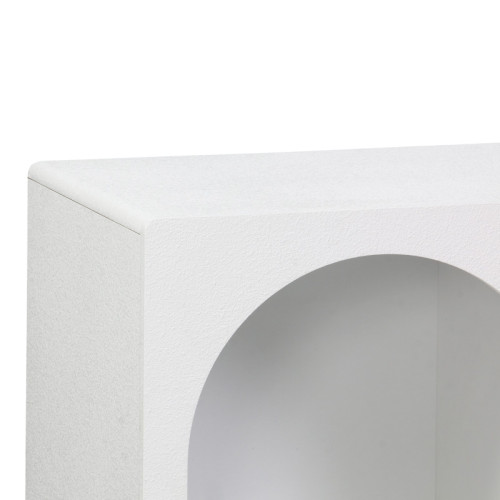 Buffet Emersi pakoworld with shelves mdf in white color 120x35x76cm