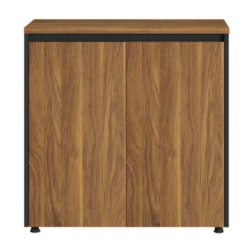Professional office low cabinets Oscar pakoworld walnut-anthracite 160x40x80cm