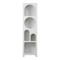 Bookcase Emersi pakoworld mdf in white color 48x35x180cm
