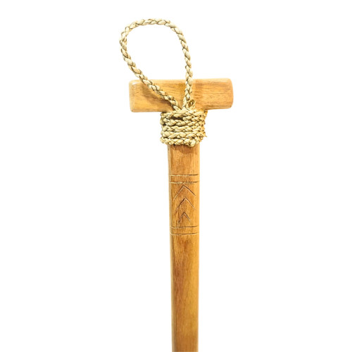 Wall decorative paddle Paddly Inart mahogany wood in natural color 20χ3x120cm