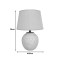 Lurata Inart E27 ceramic table lamp in beige shade Φ26x38cm
