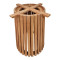 Indoor use table base Galy I pakoworld mindi wood in natural shade D60x75cm