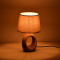 Collie Inart E14 ceramic table lamp in grey antique-beige shade D18x29cm