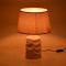 Wabbi Inart E27 ceramic table lamp in beige shade D28x41cm