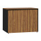 Professional office low cabinets Oscar pakoworld walnut-anthracite 240x40x80cm