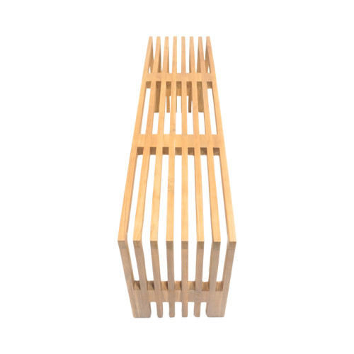 Bench Zen pakoworld teak wood in natural color 140x35x48cm