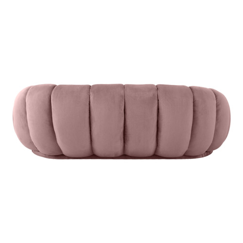 Sofa Embrace pakoworld velvet in rotten apple shade 180x105x65cm