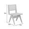 Winslow chair pakoworld rubberwood-rattan in natural shade 46x58x80cm
