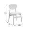 Cardith chair pakoworld rubberwood-plywood in natural shade-grey beige fabric 48x51x78cm