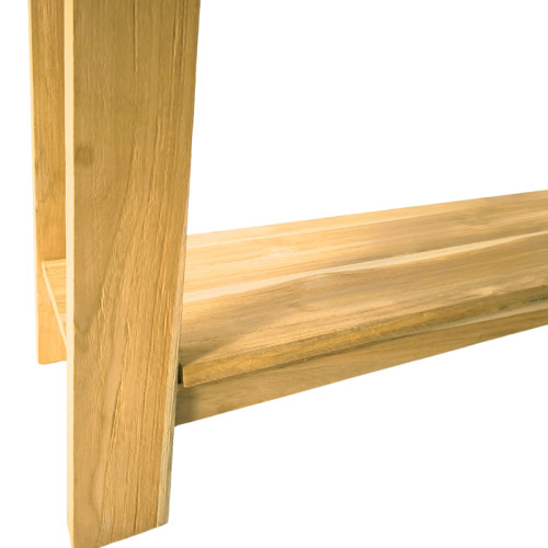 Console table Decoza pakoworld teak wood in natural color 140x40x80cm