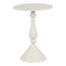 Lalou pakoworld metal side table in cream shade D40x55cm