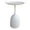 Side table Waini pakoworld metal in cream shade D39x60cm