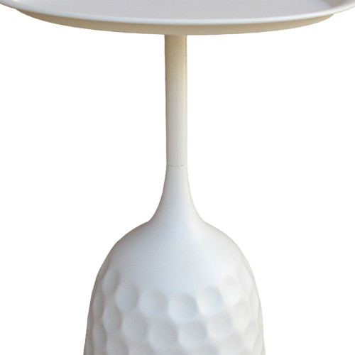 Side table Waini pakoworld metal in cream shade D39x60cm