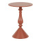 Lalou pakoworld metal side table in terracottta shade D40x55cm