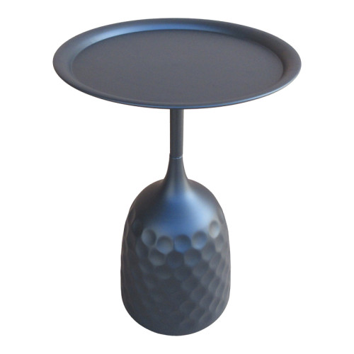 Side table Waini pakoworld metal in black shade D39x60cm