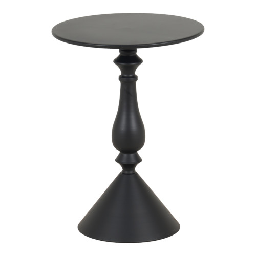 Lalou pakoworld metal side table in black shade D40x55cm