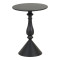 Lalou pakoworld metal side table in black shade D40x55cm