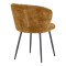 Karg pakoworld chair camel fabric-leg black metal 57x62x80cm