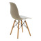 Julita chair pakoworld PP cappuccino with natural leg 46x52x80cm