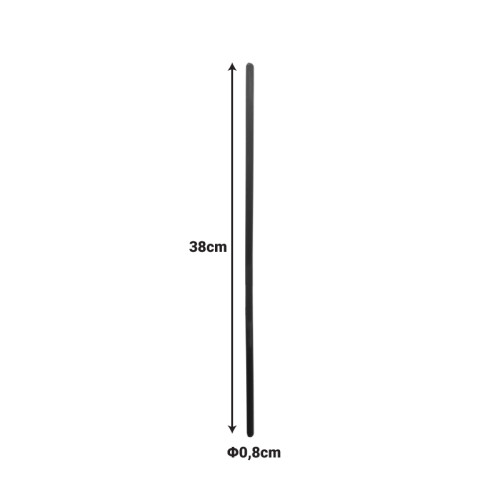 Director s chair rod pakoworld pp black D0,8x38εκ