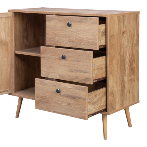 Oslo pakoworld sideboard in sonoma color 85x39x79cm
