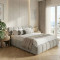 Bed Jeby pakoworld grey fabric with storage space 160x200cm