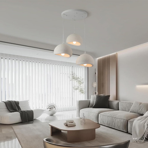 Bertow pakoworld metal-ps ceiling light in white shade D40x100cm