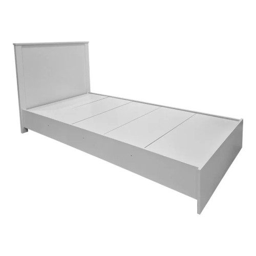 Bed with mattress Athos-Dreamer pakoworld white 90x190cm