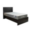 Bed with mattress Athos-Dreamer pakoworld wenge 90x190cm