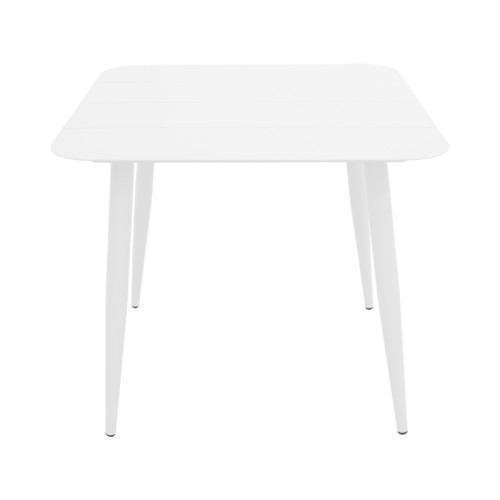Vista pakoworld aluminum table in white shade 80x80x72cm