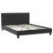 Bed with mattress Nevil-Dreamer pakoworld pu black 150x200cm