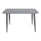 Vista pakoworld aluminum table in anthracite shade 150x80x72cm