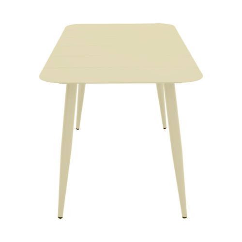 Vista pakoworld aluminum table in champagne shade 150x80x72cm