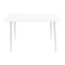 Vista pakoworld aluminum table in white shade 150x80x72cm