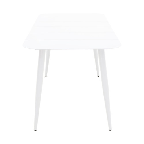 Vista pakoworld aluminum table in white shade 150x80x72cm