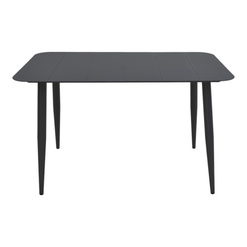 Vista pakoworld aluminum table in black shade 150x80x72cm