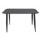 Vista pakoworld aluminum table in black shade 150x80x72cm