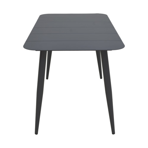 Vista pakoworld aluminum table in black shade 150x80x72cm
