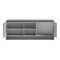 Shoe rack-stool Zulla pakoworld gray beige marble effect-black 110x37x43cm