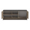 Shoe rack-stool Zulla pakoworld sonoma-black 110x37x43cm