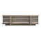 Zafore pakoworld sonoma TV cabinet with gray-beige marble look 180x33x50cm